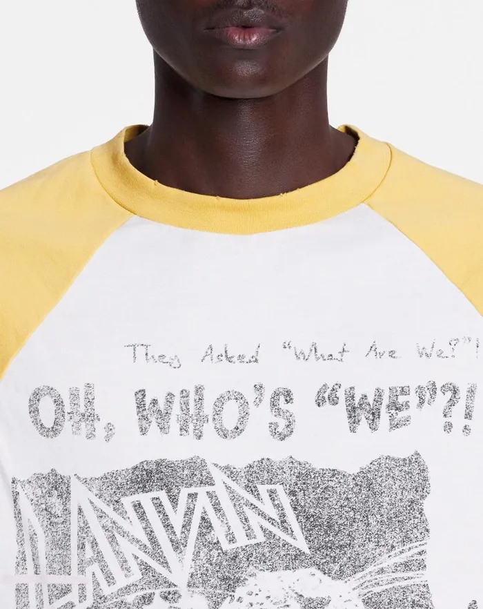 Women Lanvin TShirts and Sweatshirts Lanvin X Future Longsleeved Print Tshirt Corn Women Lanvin TShirts and Sweatshirts Lanvin X Future Longsleeved Print Tshirt Corn