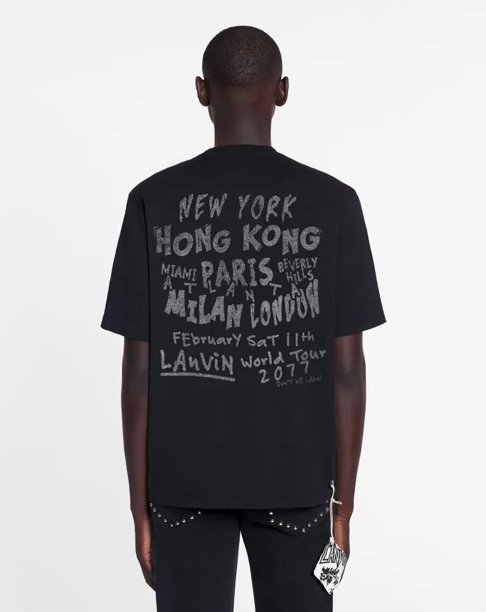 Women Lanvin TShirts and Sweatshirts Lanvin X Future Unisex Classic Printed Tshirt Black Women Lanvin TShirts and Sweatshirts Lanvin X Future Unisex Classic Printed Tshirt Black