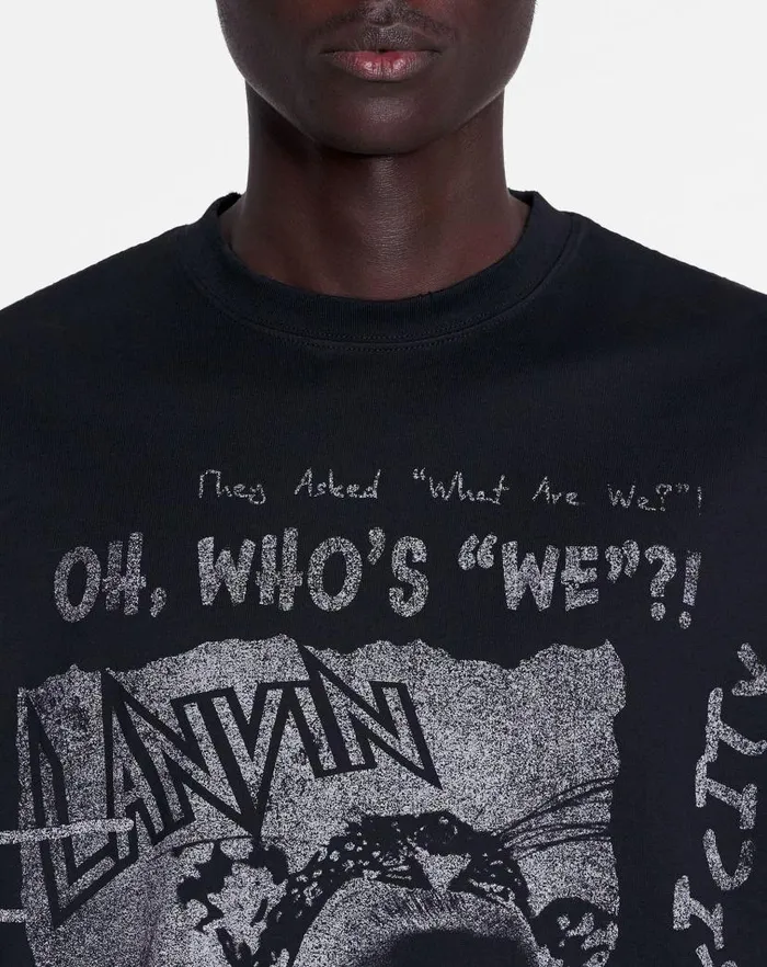 Women Lanvin TShirts and Sweatshirts Lanvin X Future Unisex Classic Printed Tshirt Black Women Lanvin TShirts and Sweatshirts Lanvin X Future Unisex Classic Printed Tshirt Black