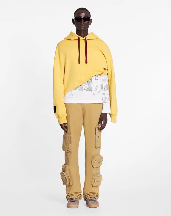 Women Lanvin TShirts and Sweatshirts Lanvin X Future Unisex Oversized Curb Laces Corn Women Lanvin TShirts and Sweatshirts Lanvin X Future Unisex Oversized Curb Laces Corn