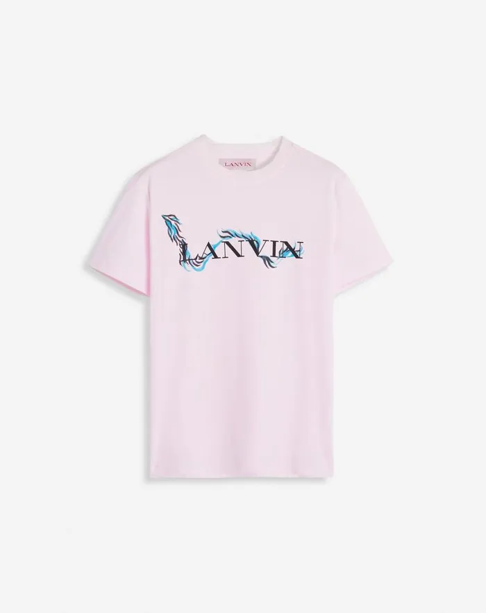Women Lanvin TShirts and Sweatshirts Printed Tshirt Pink 2