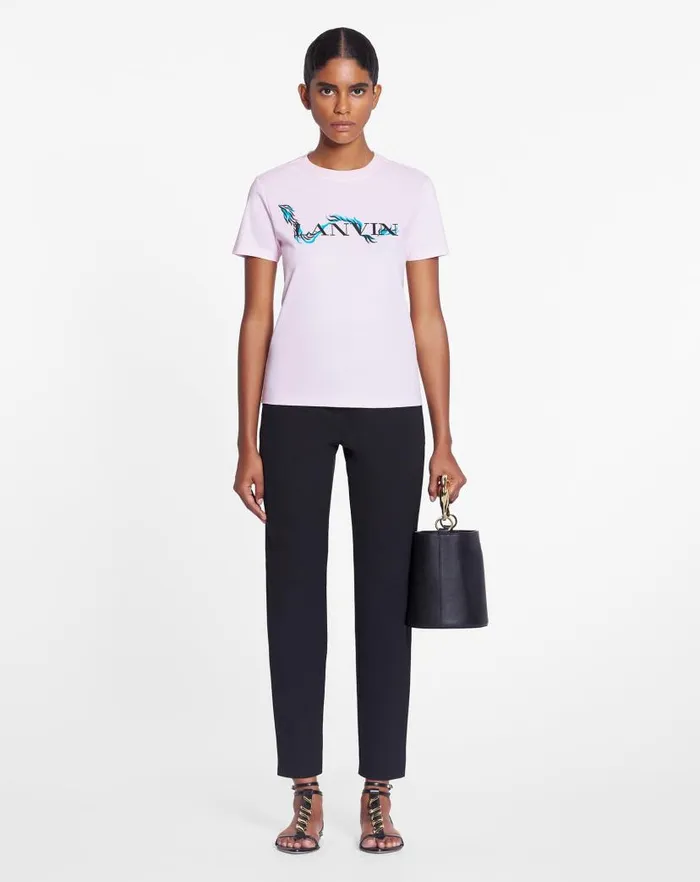 Women Lanvin TShirts and Sweatshirts Printed Tshirt Pink 2 Women Lanvin TShirts and Sweatshirts Printed Tshirt Pink 2