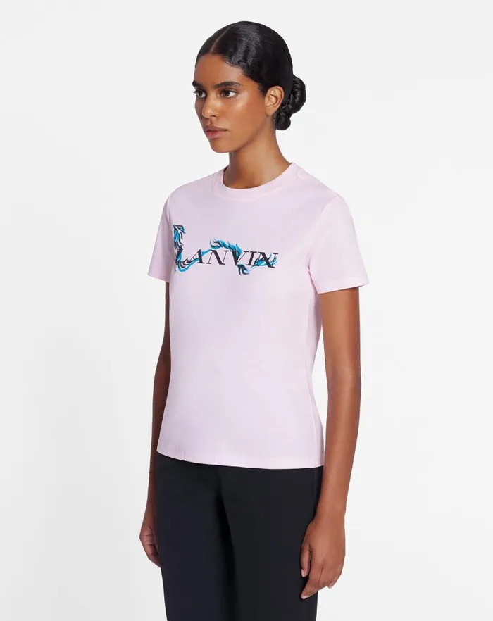 Women Lanvin TShirts and Sweatshirts Printed Tshirt Pink 2 Women Lanvin TShirts and Sweatshirts Printed Tshirt Pink 2