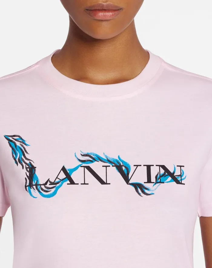 Women Lanvin TShirts and Sweatshirts Printed Tshirt Pink 2 Women Lanvin TShirts and Sweatshirts Printed Tshirt Pink 2