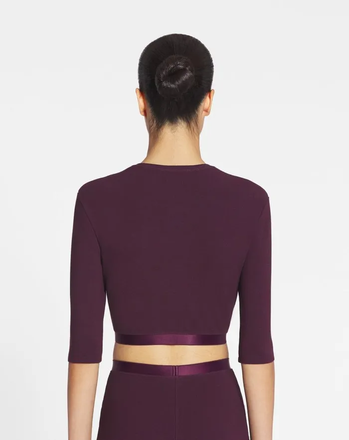 Women Lanvin TShirts and Sweatshirts Sportswear Top Burgundy Women Lanvin TShirts and Sweatshirts Sportswear Top Burgundy