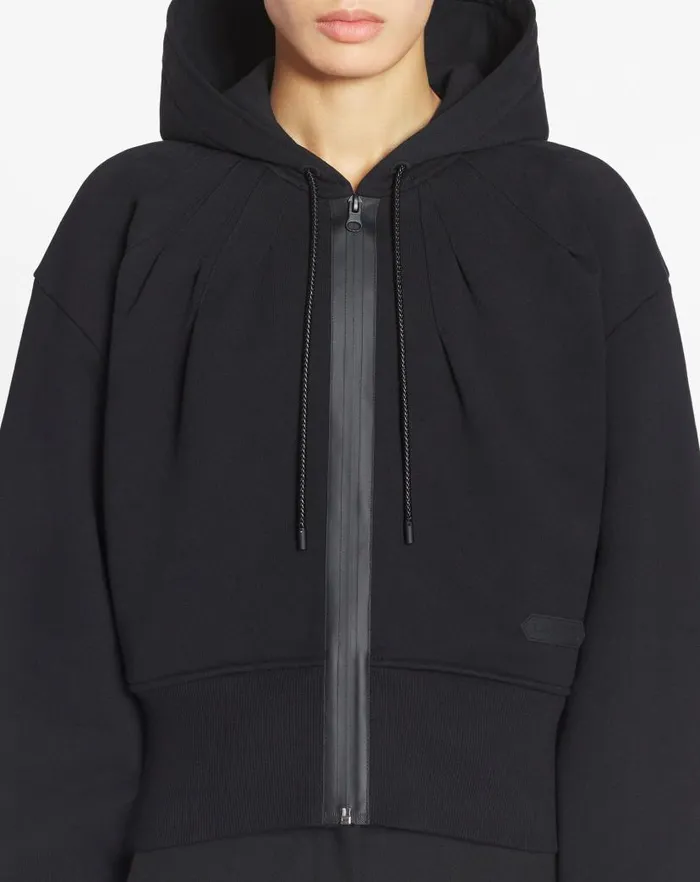 Women Lanvin TShirts and Sweatshirts Sportswear Zipped Hoodie Black Women Lanvin TShirts and Sweatshirts Sportswear Zipped Hoodie Black
