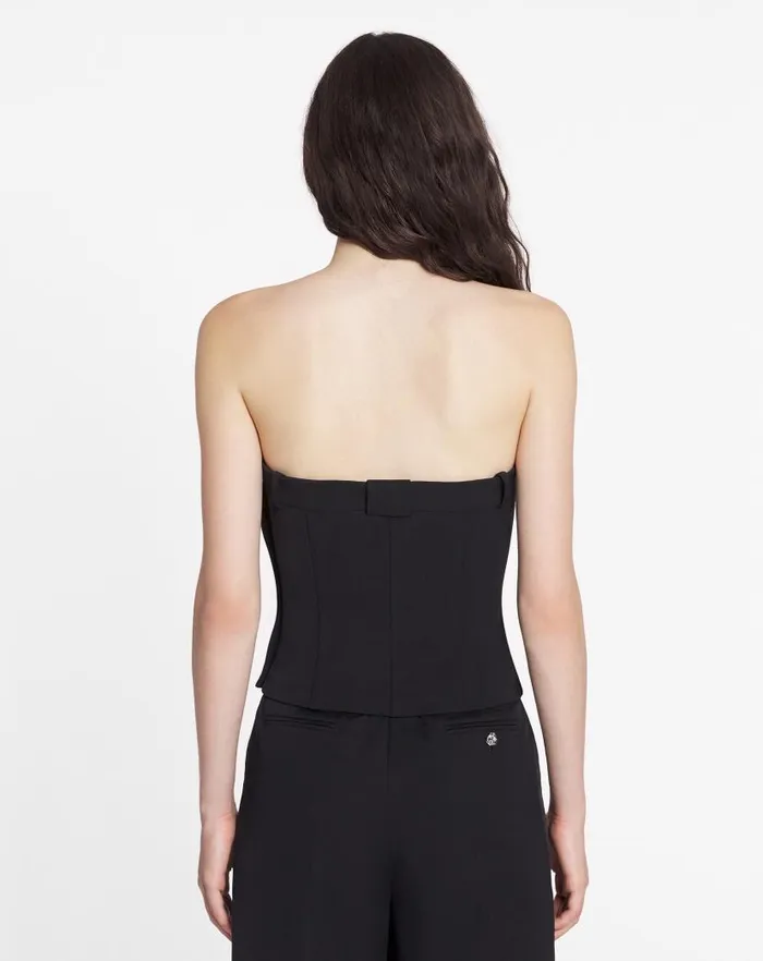 Women Lanvin Tops Bustier Mlodie Jewel Detail Black Women Lanvin Tops Bustier Mlodie Jewel Detail Black