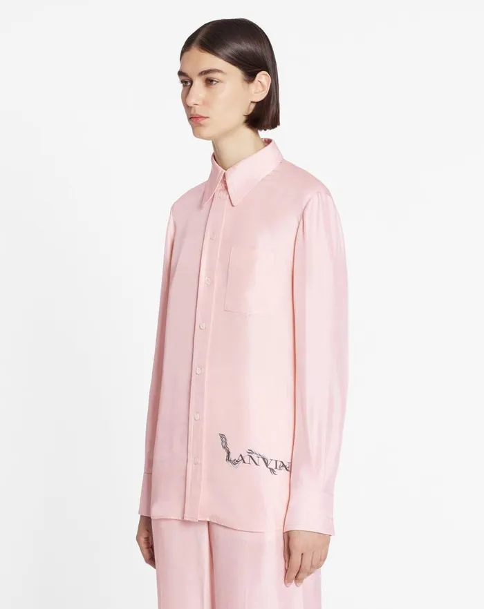 Women Lanvin Tops Classic Fluid Shirt Ros Women Lanvin Tops Classic Fluid Shirt Ros