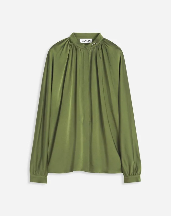 Women Lanvin Tops Flared Blouse Lichen
