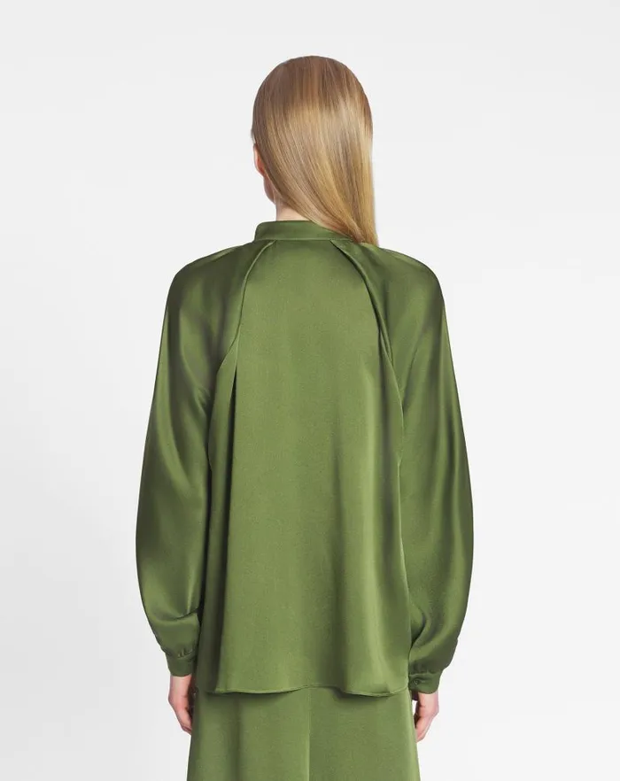 Women Lanvin Tops Flared Blouse Lichen Women Lanvin Tops Flared Blouse Lichen