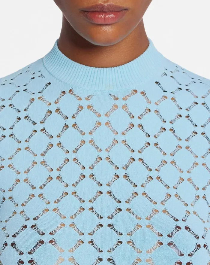 Women Lanvin Tops Longsleeved Top In Lace Effect Knit Budgie Women Lanvin Tops Longsleeved Top In Lace Effect Knit Budgie