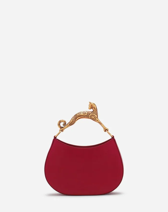 Women Lanvin Tote Bags and Top Handle Bags Hobo Cat Leather Bag Turkish Red Women Lanvin Tote Bags and Top Handle Bags Hobo Cat Leather Bag Turkish Red
