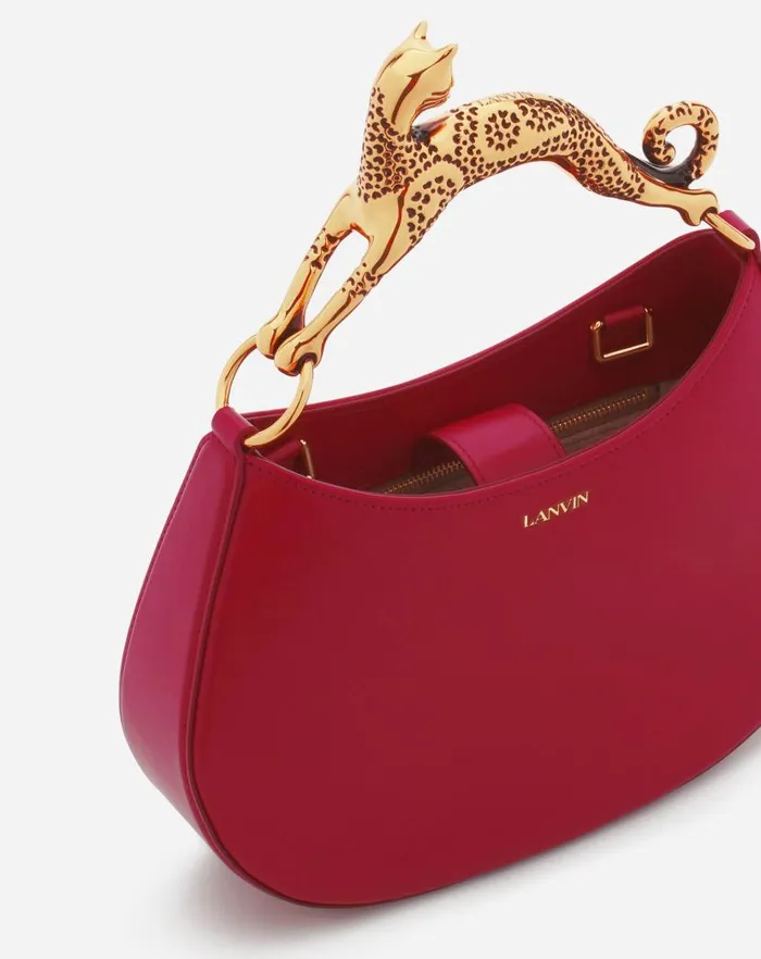 Women Lanvin Tote Bags and Top Handle Bags Hobo Cat Leather Bag Turkish Red Women Lanvin Tote Bags and Top Handle Bags Hobo Cat Leather Bag Turkish Red