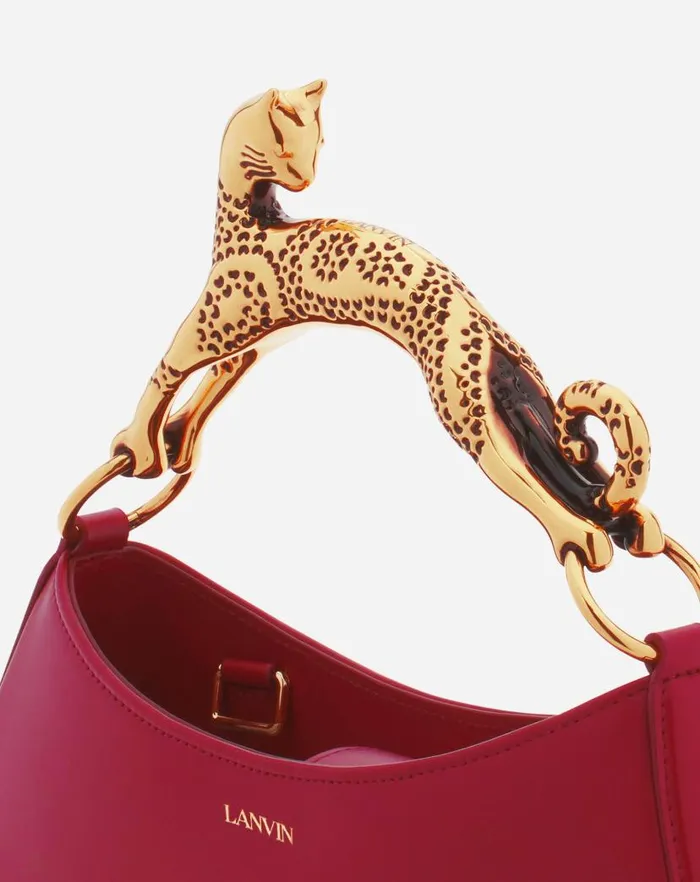 Women Lanvin Tote Bags and Top Handle Bags Hobo Cat Leather Bag Turkish Red Women Lanvin Tote Bags and Top Handle Bags Hobo Cat Leather Bag Turkish Red