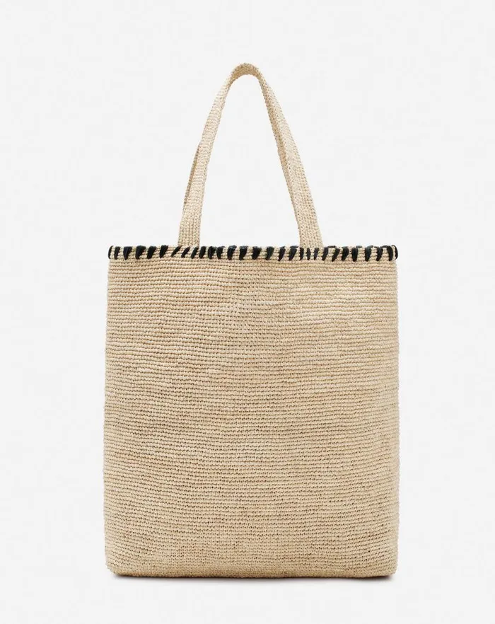 Women Lanvin Tote Bags and Top Handle Bags Lanvin Raffia Tote Bag Naturalblack Women Lanvin Tote Bags and Top Handle Bags Lanvin Raffia Tote Bag Naturalblack