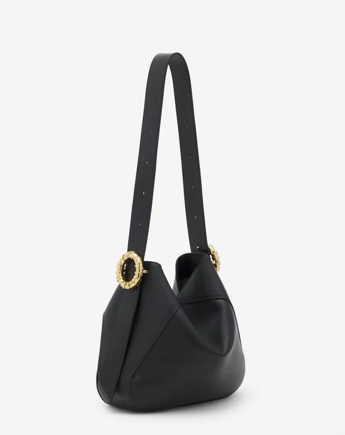 Women Lanvin Tote Bags and Top Handle Bags Leather Mlodie Hobo Bag Black Women Lanvin Tote Bags and Top Handle Bags Leather Mlodie Hobo Bag Black