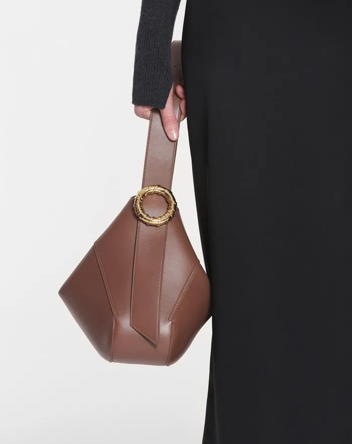 Women Lanvin Tote Bags and Top Handle Bags Leather Mlodie Hobo Bag Chestnut Women Lanvin Tote Bags and Top Handle Bags Leather Mlodie Hobo Bag Chestnut