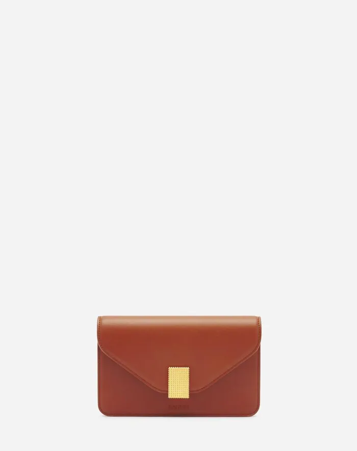 Women Lanvin Wallets and Small Leather Goods Concerto Leather Wallet Tan