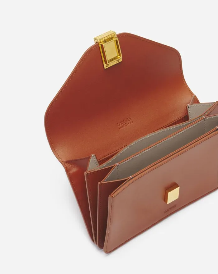 Women Lanvin Wallets and Small Leather Goods Concerto Leather Wallet Tan