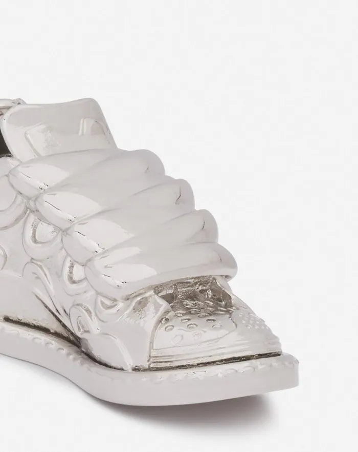 Women Lanvin Wallets and Small Leather Goods Curb Sneakers Brass Key Ring Silver Women Lanvin Wallets and Small Leather Goods Curb Sneakers Brass Key Ring Silver