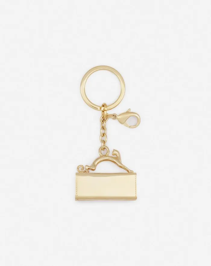 Women Lanvin Wallets and Small Leather Goods Pencil Cat Brass Key Ring Gold Women Lanvin Wallets and Small Leather Goods Pencil Cat Brass Key Ring Gold