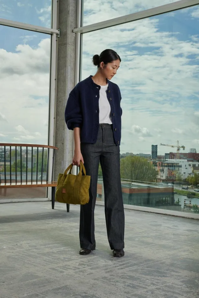 Women LEONARD CARDIGAN Navy Soeur Jumpers and Cardigans