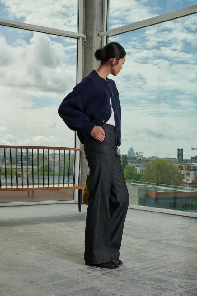 Women LEONARD CARDIGAN Navy Soeur Jumpers and Cardigans