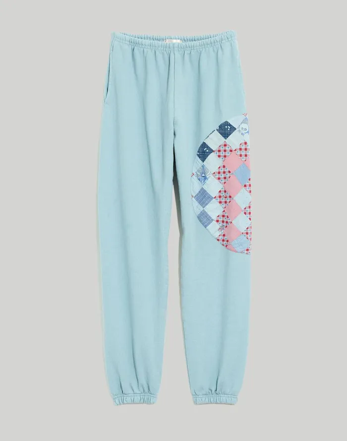 Women Loungewear Madewell Carleen Overdyed Patchwork Sweatpants