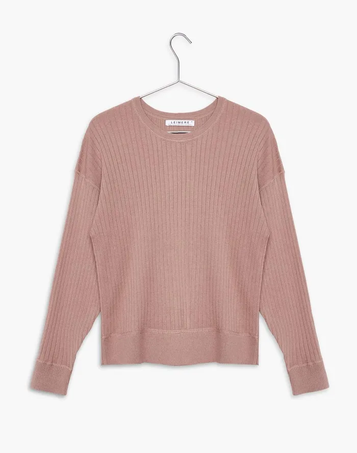 Women Loungewear Madewell LEIMERE ROSEWOOD RIBBED CREW