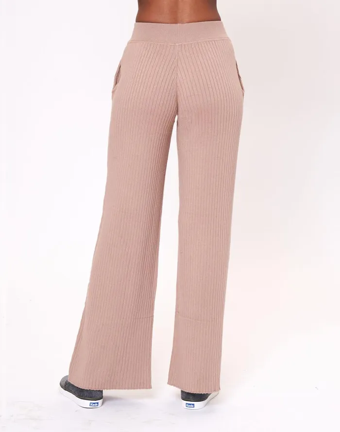 Women Loungewear Madewell LEIMERE ROSEWOOD RIBBED PANT