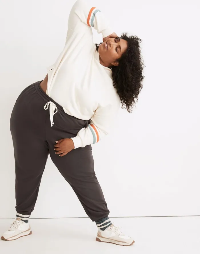 Women Loungewear Madewell Plus Superbrushed Easygoing Sweatpants