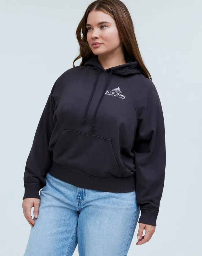 Women Loungewear Madewell Plus X NYBG Graphic Terry Relaxed RaglanSleeve Sweatshirt