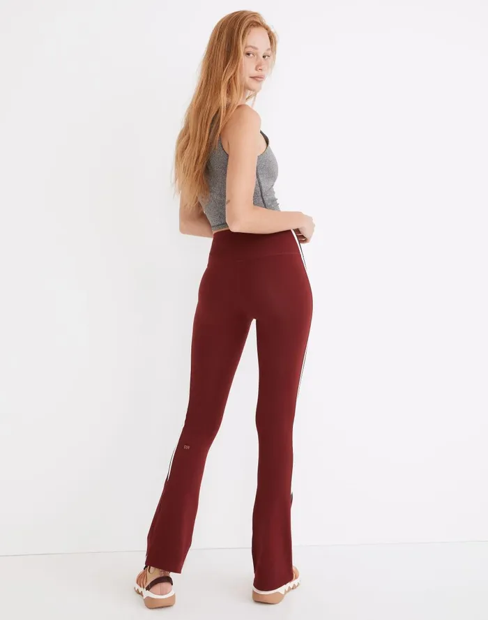 Women Loungewear Madewell Splits59 Striped Supplex Raquel HighWaist Flare Leggings