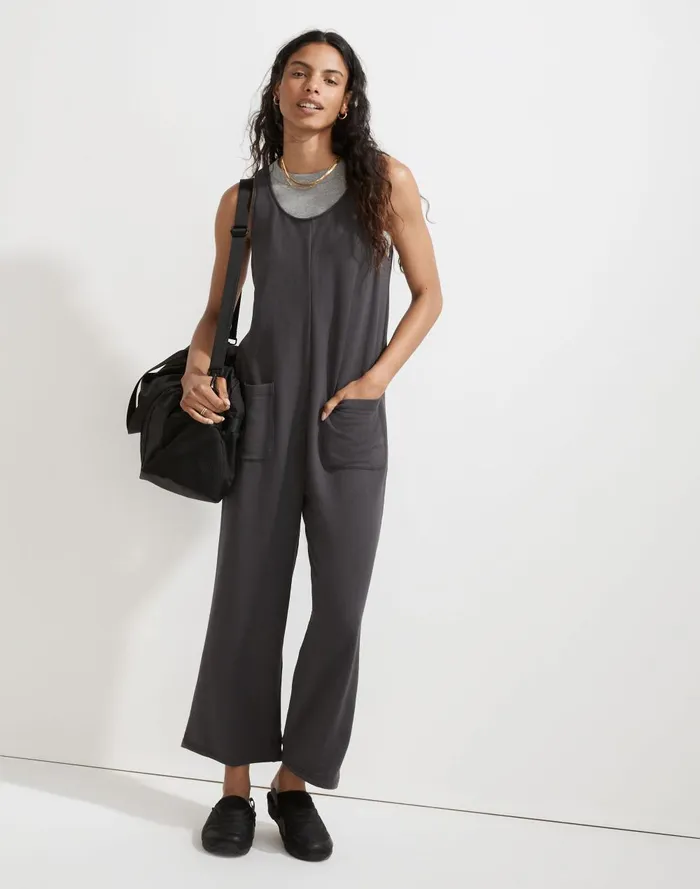Women Loungewear Madewell Superbrushed PullOn Jumpsuit