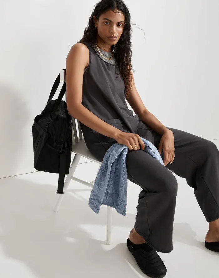 Women Loungewear Madewell Superbrushed PullOn Jumpsuit