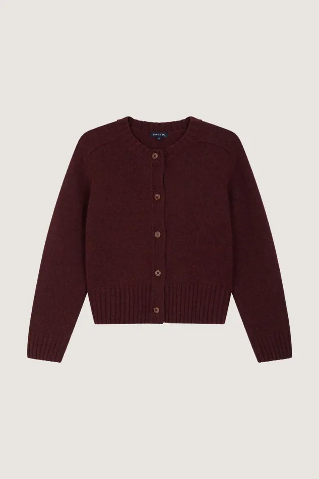 Women LYNE CARDIGAN Plum Soeur Jumpers and Cardigans
