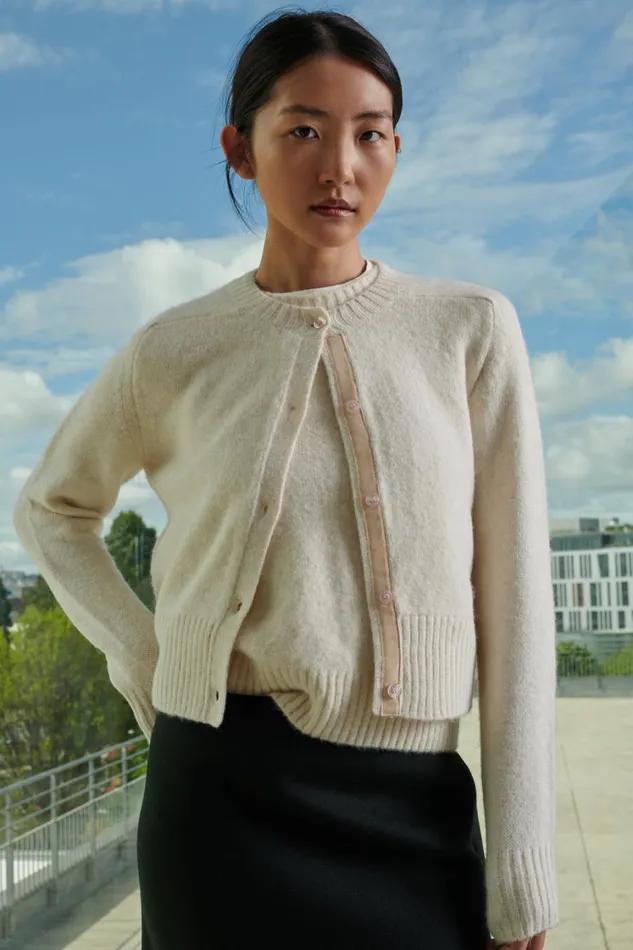 Women LYNE SWEATER Offwhite Soeur Jumpers and Cardigans