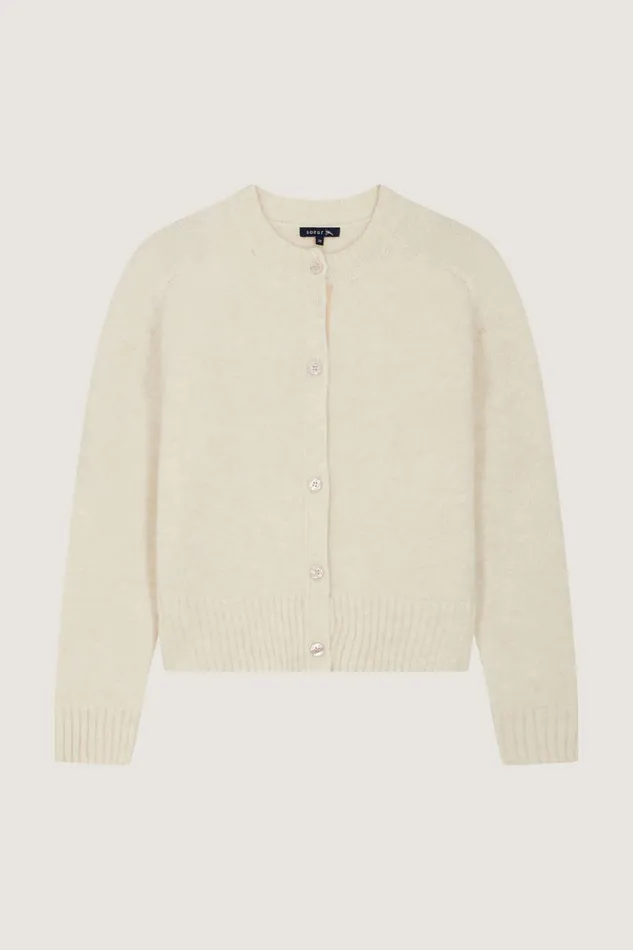 Women LYNE SWEATER Offwhite Soeur Jumpers and Cardigans