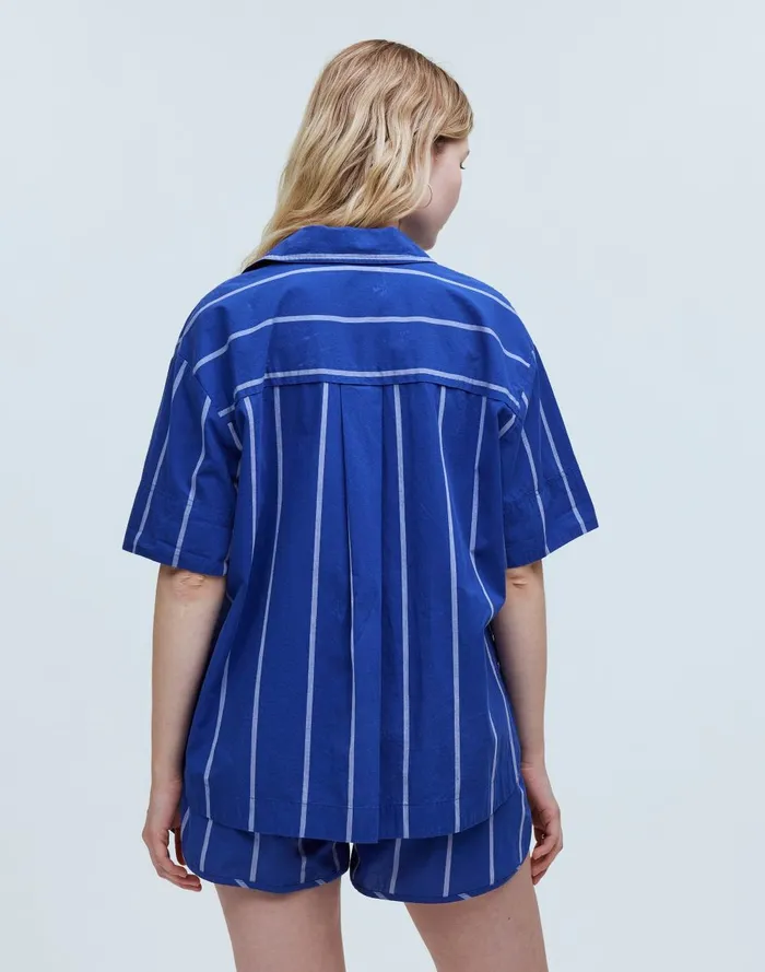 Women Matching Sets Madewell Oversized Boxy ButtonUp Shirt In Signature Poplin