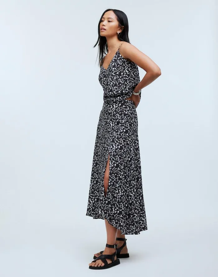 Women Matching Sets Madewell SideSlit Midi Skirt In Floral Crepe
