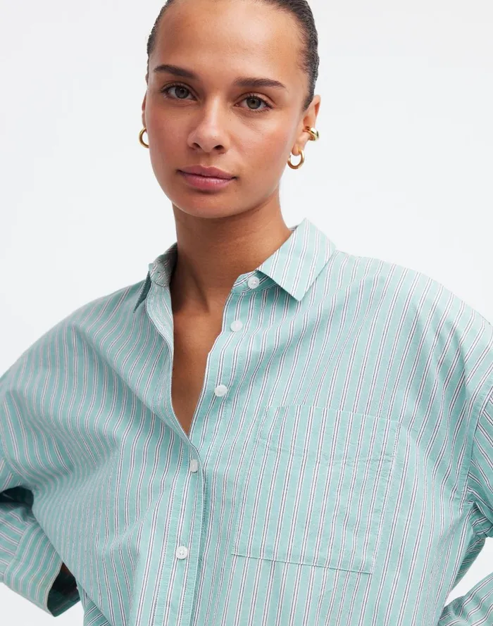 Women Matching Sets Madewell The Signature Poplin Oversized Shirt