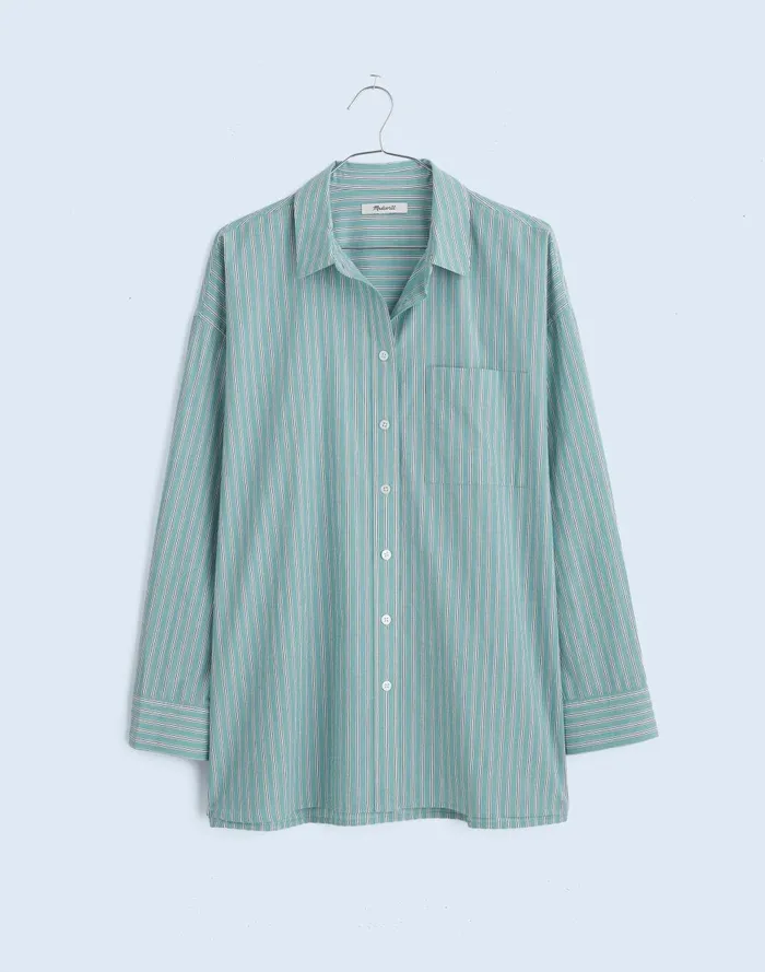 Women Matching Sets Madewell The Signature Poplin Oversized Shirt