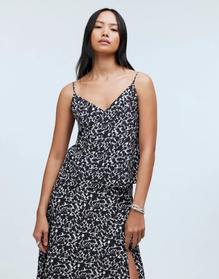 Women Matching Sets Madewell VNeck Cami In Floral Crepe