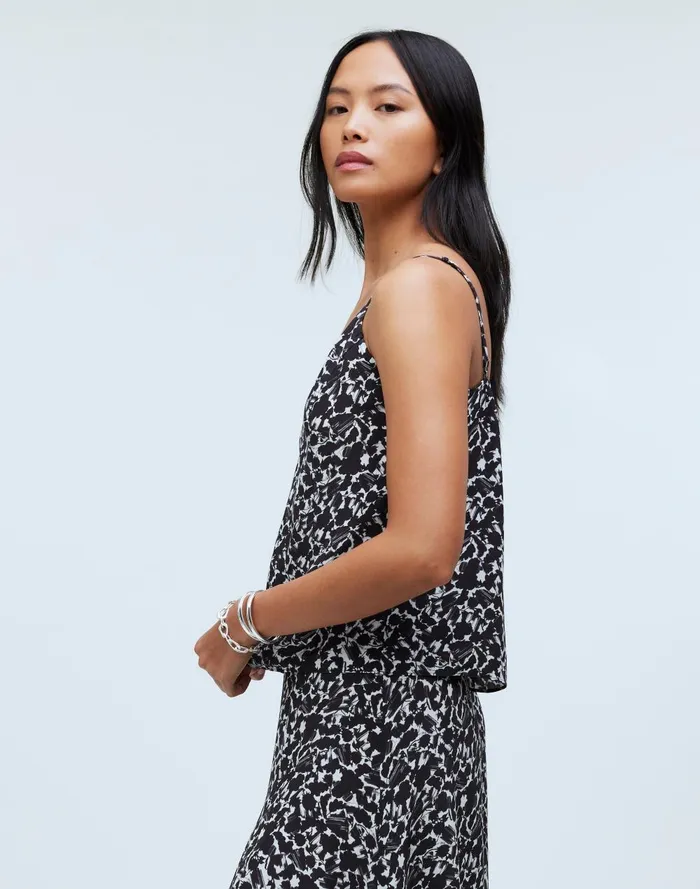 Women Matching Sets Madewell VNeck Cami In Floral Crepe