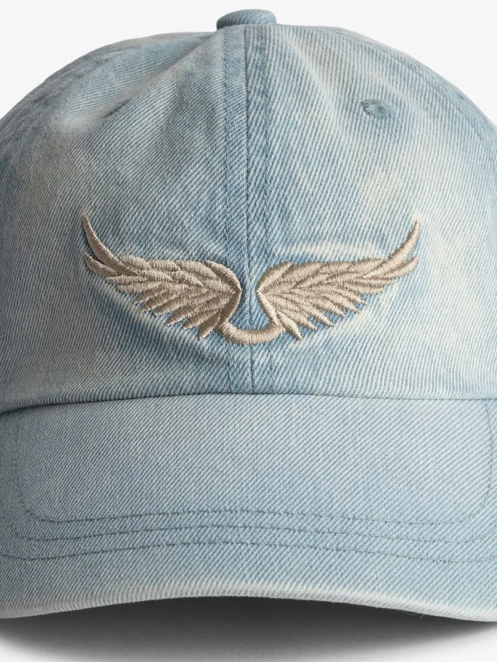 WomenMen Zadig and Voltaire Hats and Caps Klelia Rock Baseball Cap Storm