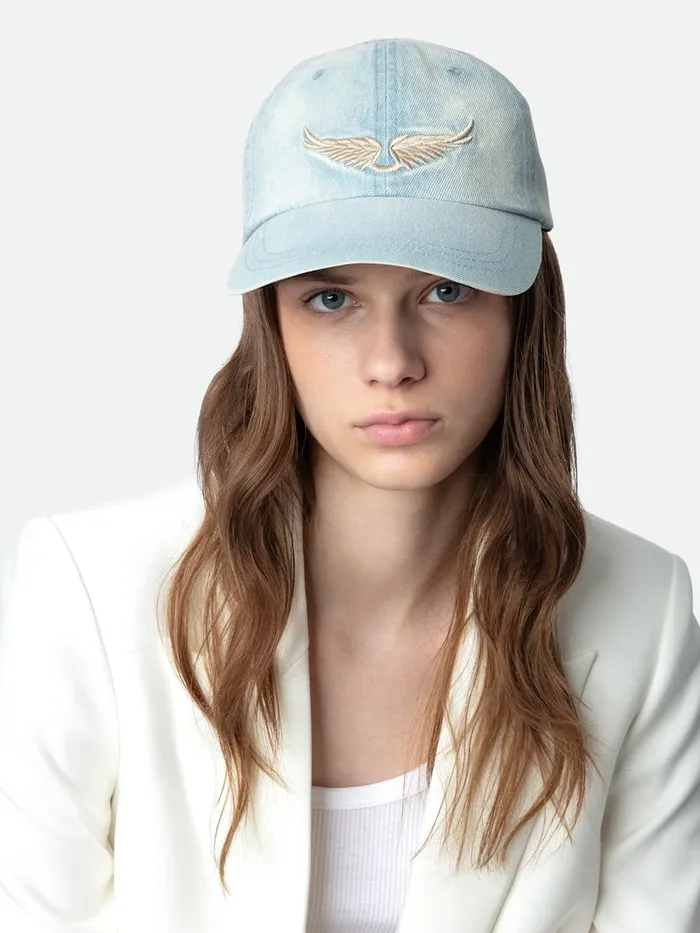 WomenMen Zadig and Voltaire Hats and Caps Klelia Rock Baseball Cap Storm
