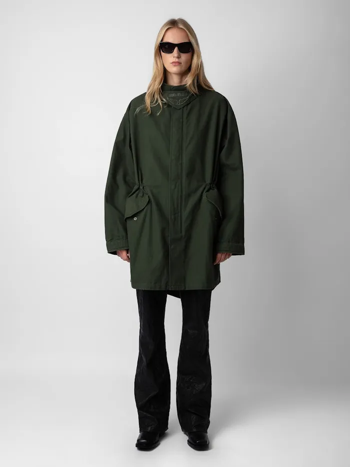 WomenMen Zadig and Voltaire Jackets and Coats Kadri Parka Kaki
