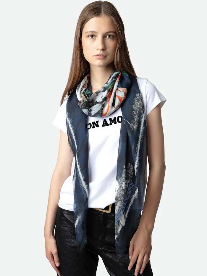 WomenMen Zadig and Voltaire Scarves Kerry Scarf Ink