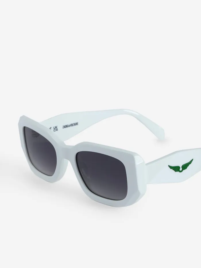 WomenMen Zadig and Voltaire Sunglasses ZV23H3 Sunglasses White