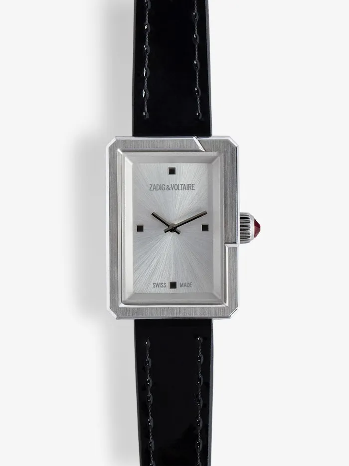 WomenMen Zadig and Voltaire Watches Cecilia Watch Shiny Silver